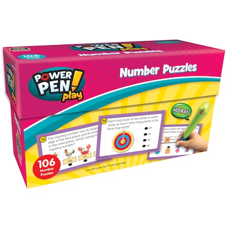 Teacher Created Resources Power Pen Play, Number Puzzles, Grade 2-3 6723